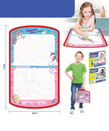 Unicorn Water Canvas Doodle Mat - Zambeel