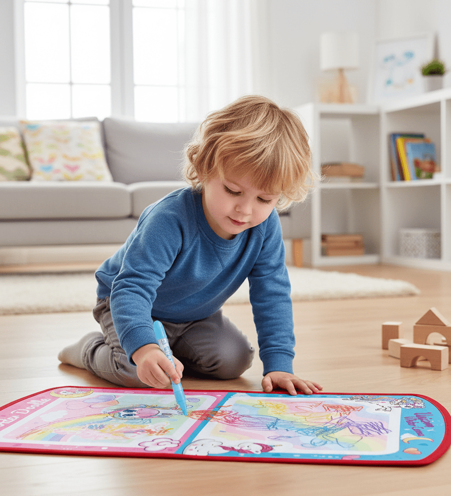 Unicorn Water Canvas Doodle Mat - Zambeel