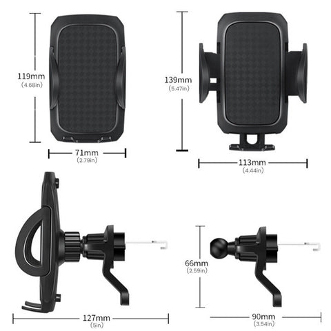 Universal Mobile Car Phone Holder Air Vent Mount Cradle Stand UK - Zambeel