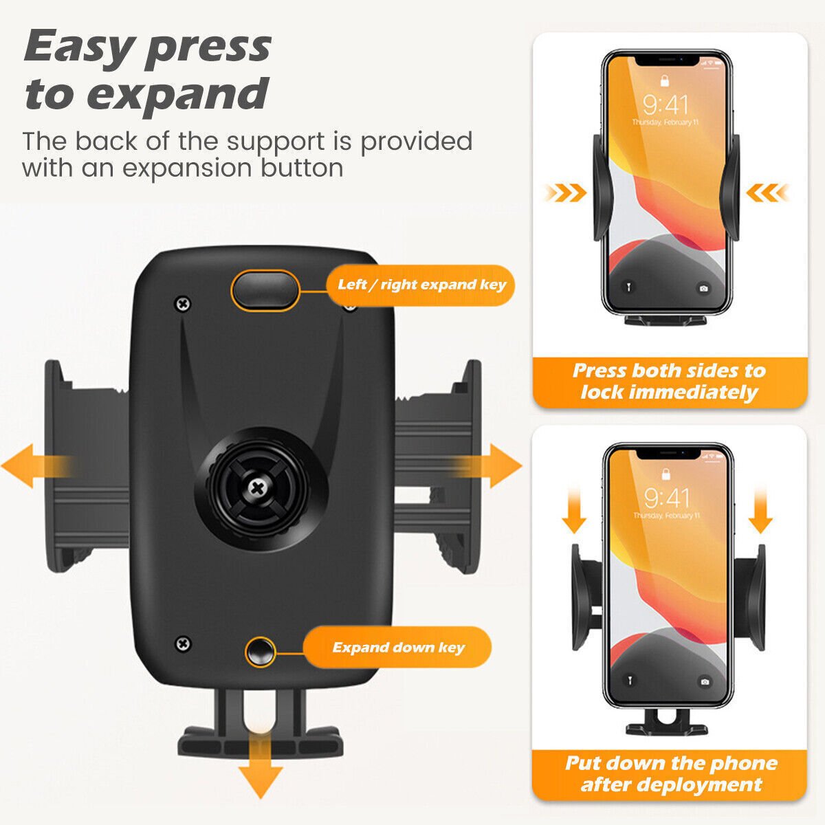Universal Mobile Car Phone Holder Air Vent Mount Cradle Stand UK - Zambeel