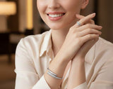 Linked Chain Luxury Bangle & Ring Set