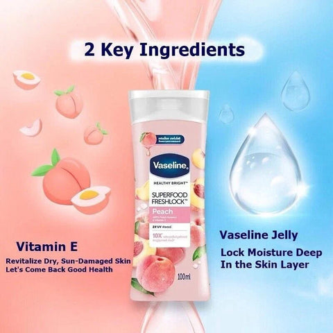 Vaseline - Peach Superfood Fresh Body Lotion (Original) - Zambeel