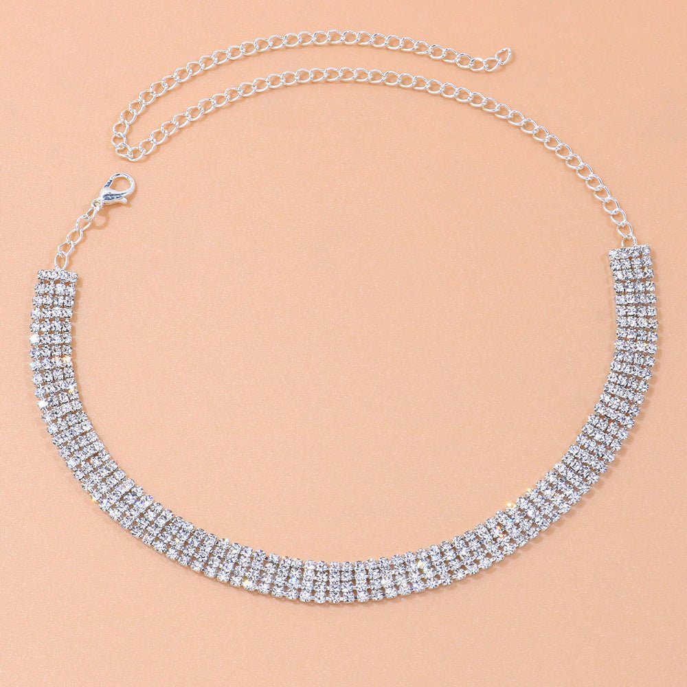 Versatile Personality Fashion Sexy Multi - row Necklace - Zambeel