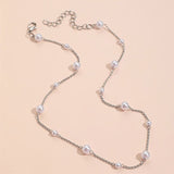 Vintage Pearl Clavicle Chain Female Simple - Zambeel