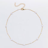 Vintage Pearl Clavicle Chain Female Simple - Zambeel