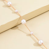 Vintage Pearl Clavicle Chain Female Simple - Zambeel