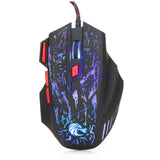 Water Crack Colorful Luminous Game Mouse Wired Mouse - Zambeel