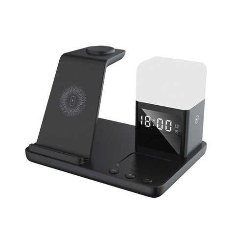 Wireless Charger 6 - in - 1 Small Night Lamp Alarm Clock - Zambeel