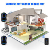 Wireless Door Bells Waterproof Long Range Plug In Home Cordless Doorbell - Zambeel