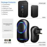 Wireless Door Bells Waterproof Long Range Plug In Home Cordless Doorbell - Zambeel