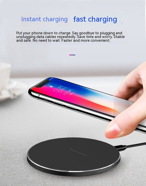 Wireless Phone Charger Disc Aluminum Alloy - Zambeel