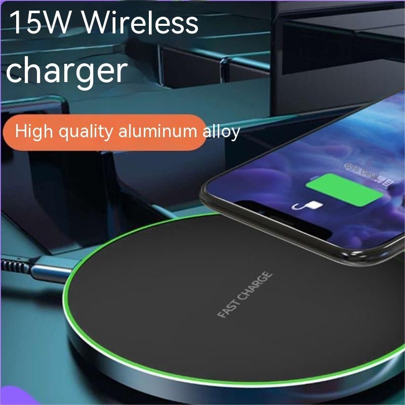 Wireless Phone Charger Disc Aluminum Alloy - Zambeel