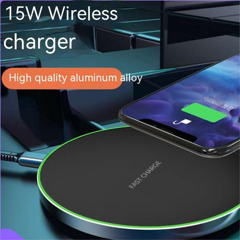 Wireless Phone Charger Disc Aluminum Alloy - Zambeel