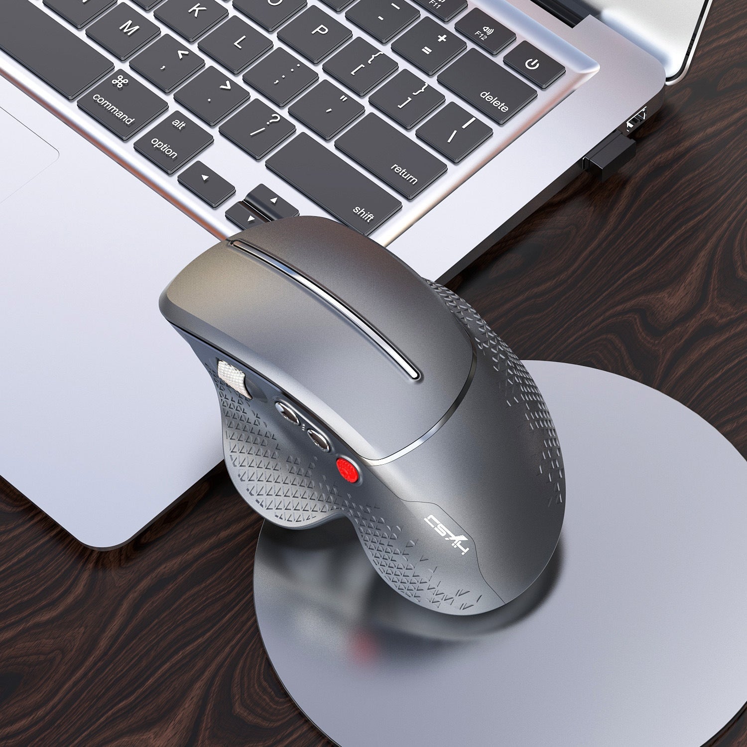 Wireless Vertical Mouse Side Roller Ergonomics - Zambeel