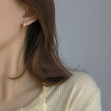 Womens Chic Niche Cross - design Earrings - Zambeel