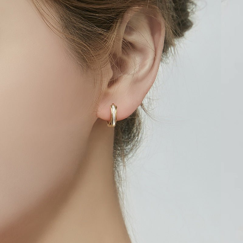 Womens Chic Niche Cross - design Earrings - Zambeel