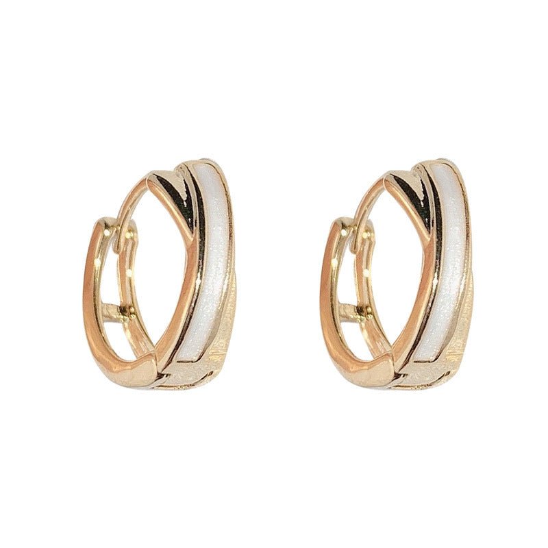 Womens Chic Niche Cross - design Earrings - Zambeel