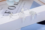 Women's Fashion Feather Dream Catcher Ear Studs - Zambeel