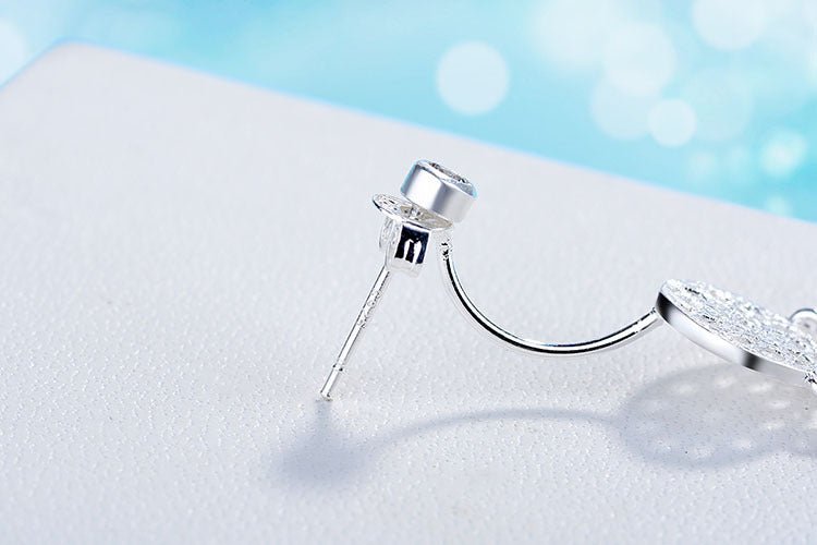 Women's Fashion Feather Dream Catcher Ear Studs - Zambeel
