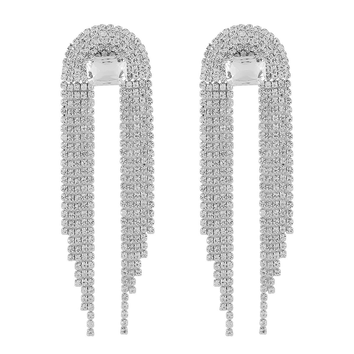 Women's Fashion Temperament Long Fringe Earrings - Zambeel
