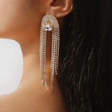 Women's Fashion Temperament Long Fringe Earrings - Zambeel