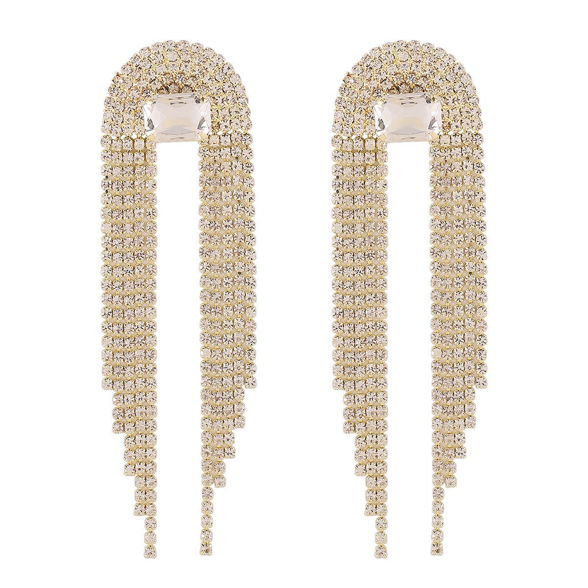 Women's Fashion Temperament Long Fringe Earrings - Zambeel