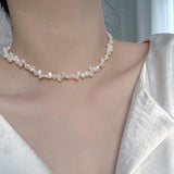 Women's Pearl Necklace Natural Niche - Zambeel