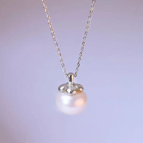 Women's Pearl Necklace Simple And Gentle Non - mainstream Style - Zambeel