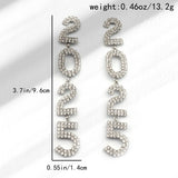 Women's Tassel Full Diamond Rhinestone 2025 Long Pendant Earrings - Zambeel