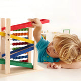 Wood Toy - Wooden Abacus & Car Slide Learning Toy - Zambeel
