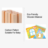 Wooden Architecture Building Blocks Toy - Zambeel