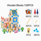 Wooden Architecture Building Blocks Toy - Zambeel