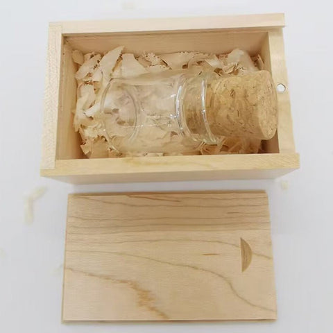 Wooden Wish Drift Bottle USB Disk - Zambeel