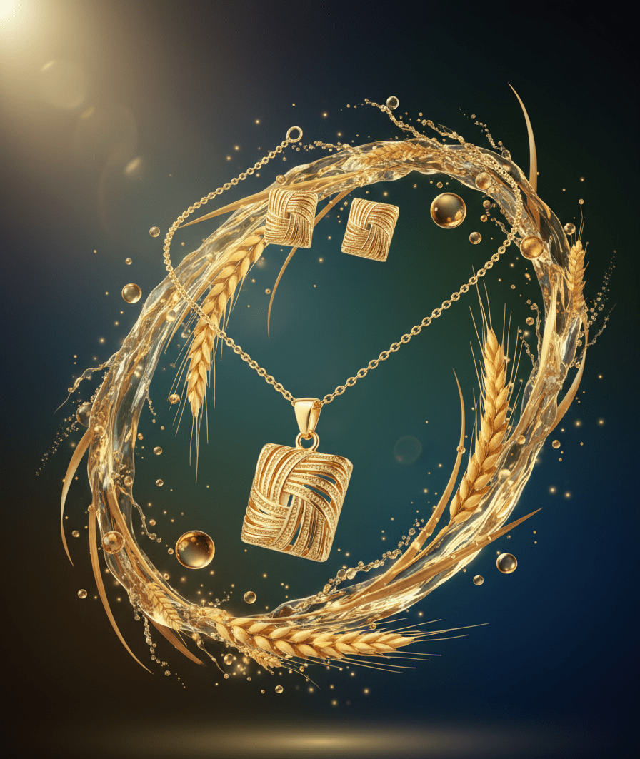 Woven Square Pendant Set - Zambeel