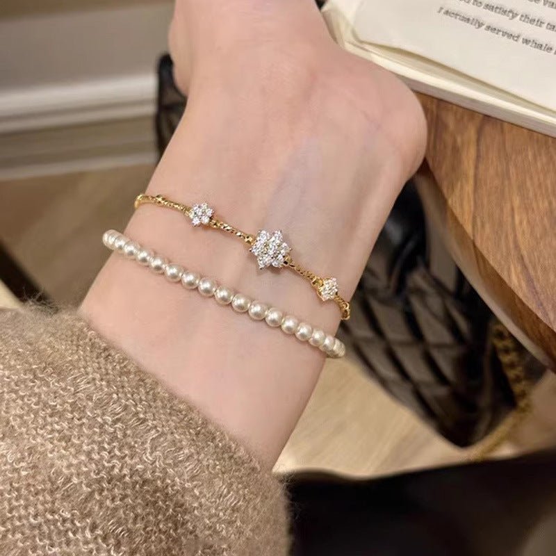 Zircon Flower Bracelet Female Special - Interest Design - Zambeel