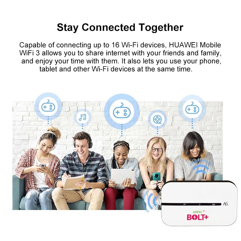 Zong 4G Bolt+ Mobile WiFi Device - Zambeel